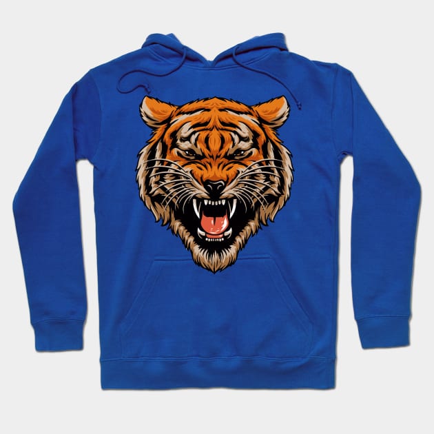 tiger head Hoodie by awesome98